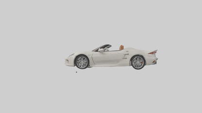 Convertible Sports Car model VR / AR / low-poly