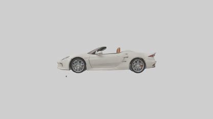 Convertible Sports Car model VR / AR / low-poly