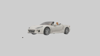 Convertible Sports Car model VR / AR / low-poly