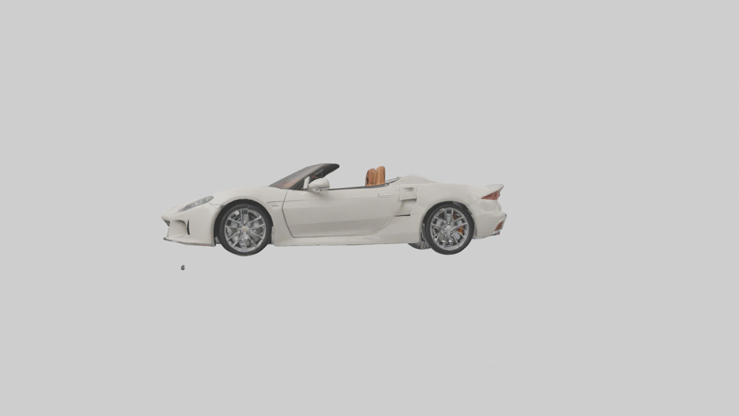 Convertible Sports Car model VR / AR / low-poly