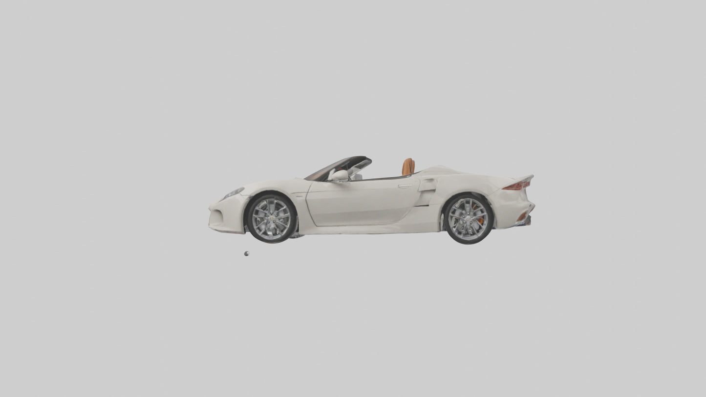 Convertible Sports Car model VR / AR / low-poly