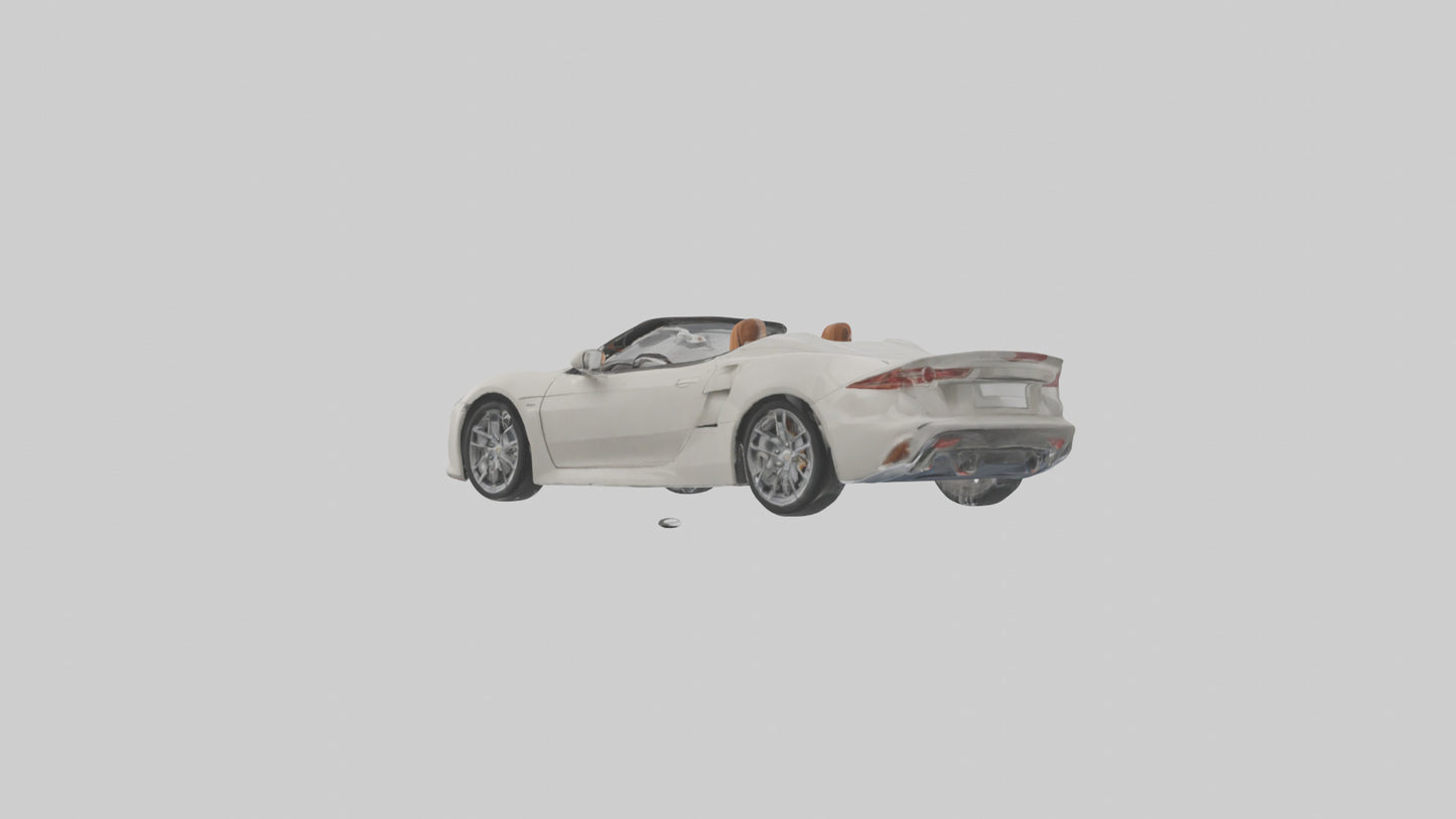 Convertible Sports Car model VR / AR / low-poly