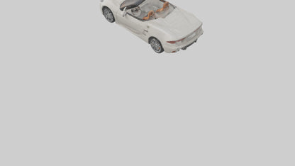 Convertible Sports Car model VR / AR / low-poly
