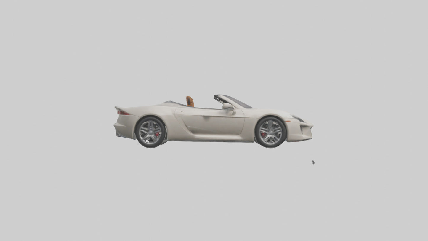 Convertible Sports Car model VR / AR / low-poly