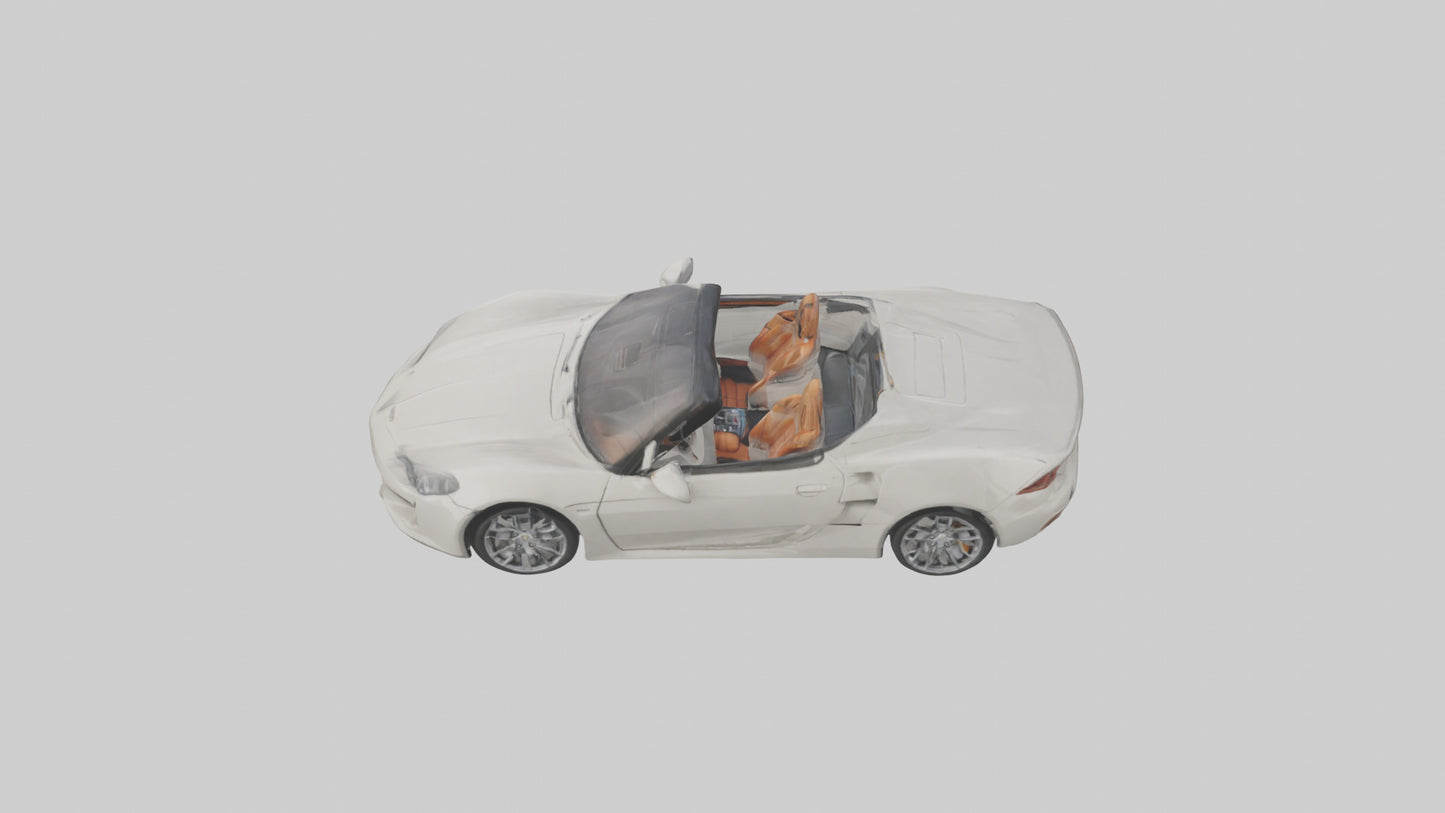 Convertible Sports Car model VR / AR / low-poly
