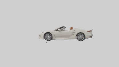 Convertible Sports Car model VR / AR / low-poly