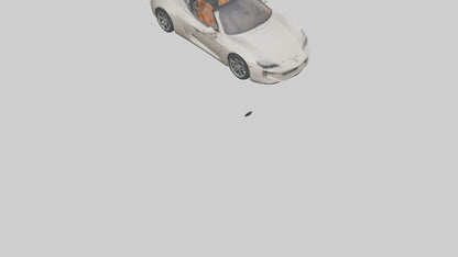 Convertible Sports Car model VR / AR / low-poly