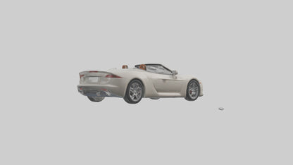 Convertible Sports Car model VR / AR / low-poly