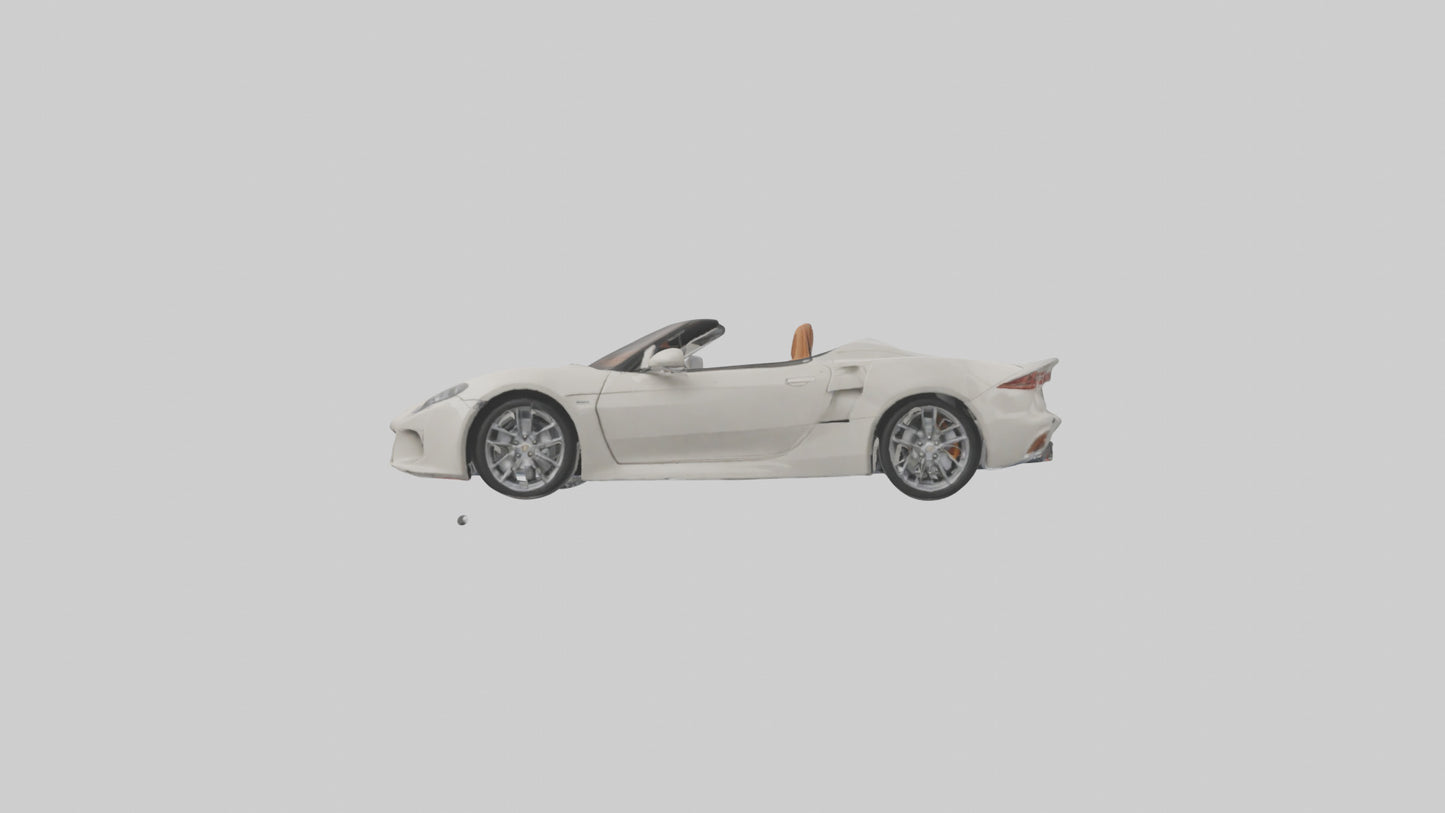 Convertible Sports Car model VR / AR / low-poly