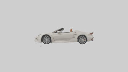 Convertible Sports Car model VR / AR / low-poly