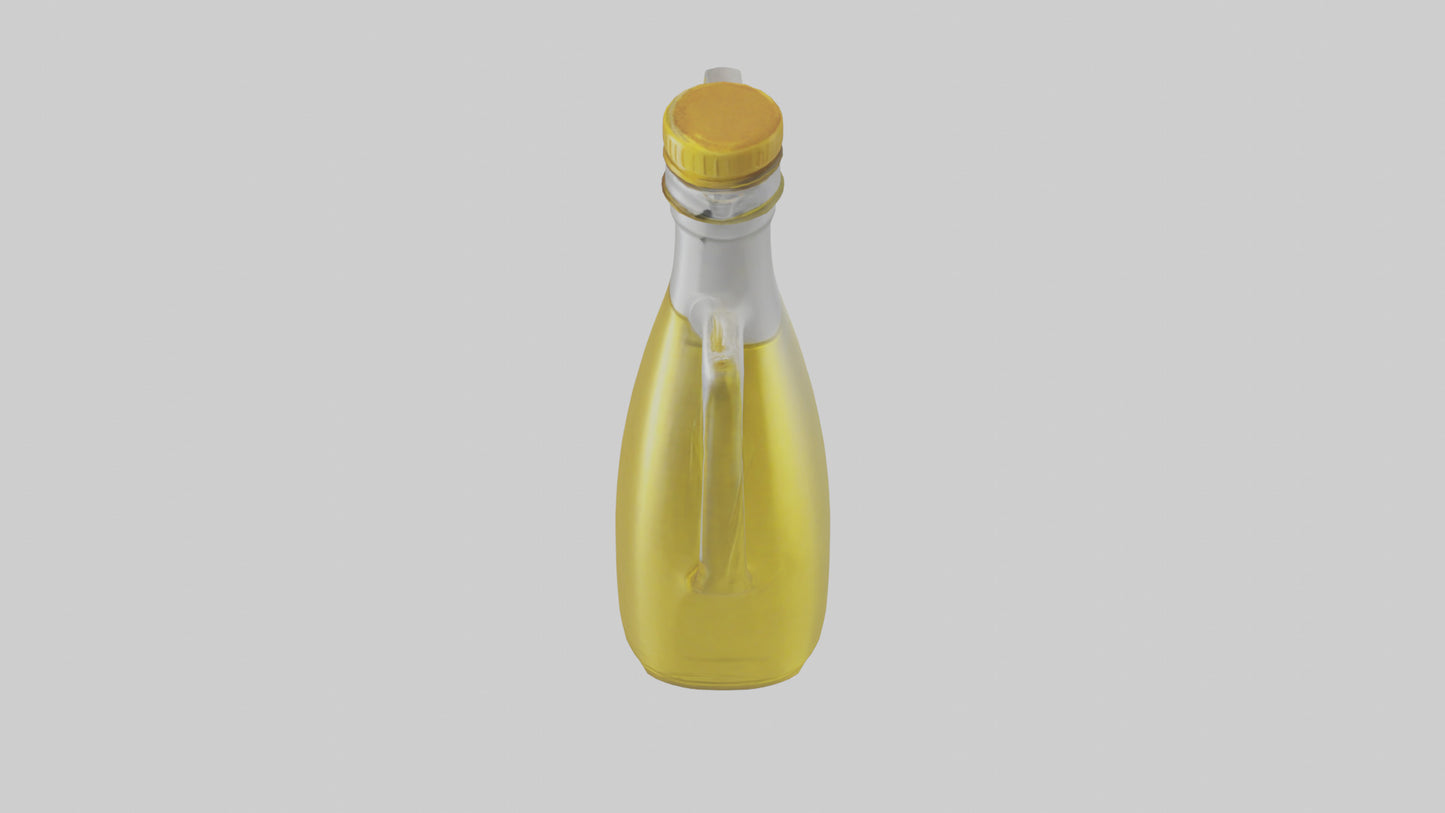 Cooking Oil Bottle model VR / AR / low-poly
