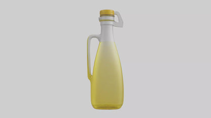 Cooking Oil Bottle model VR / AR / low-poly