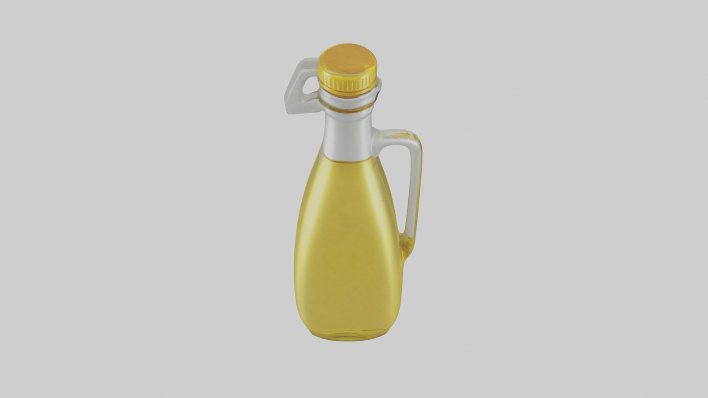 Cooking Oil Bottle model VR / AR / low-poly