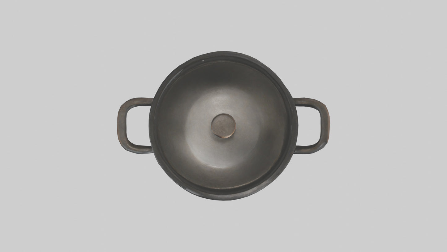 3D model Cooking Pot model VR / AR / low-poly