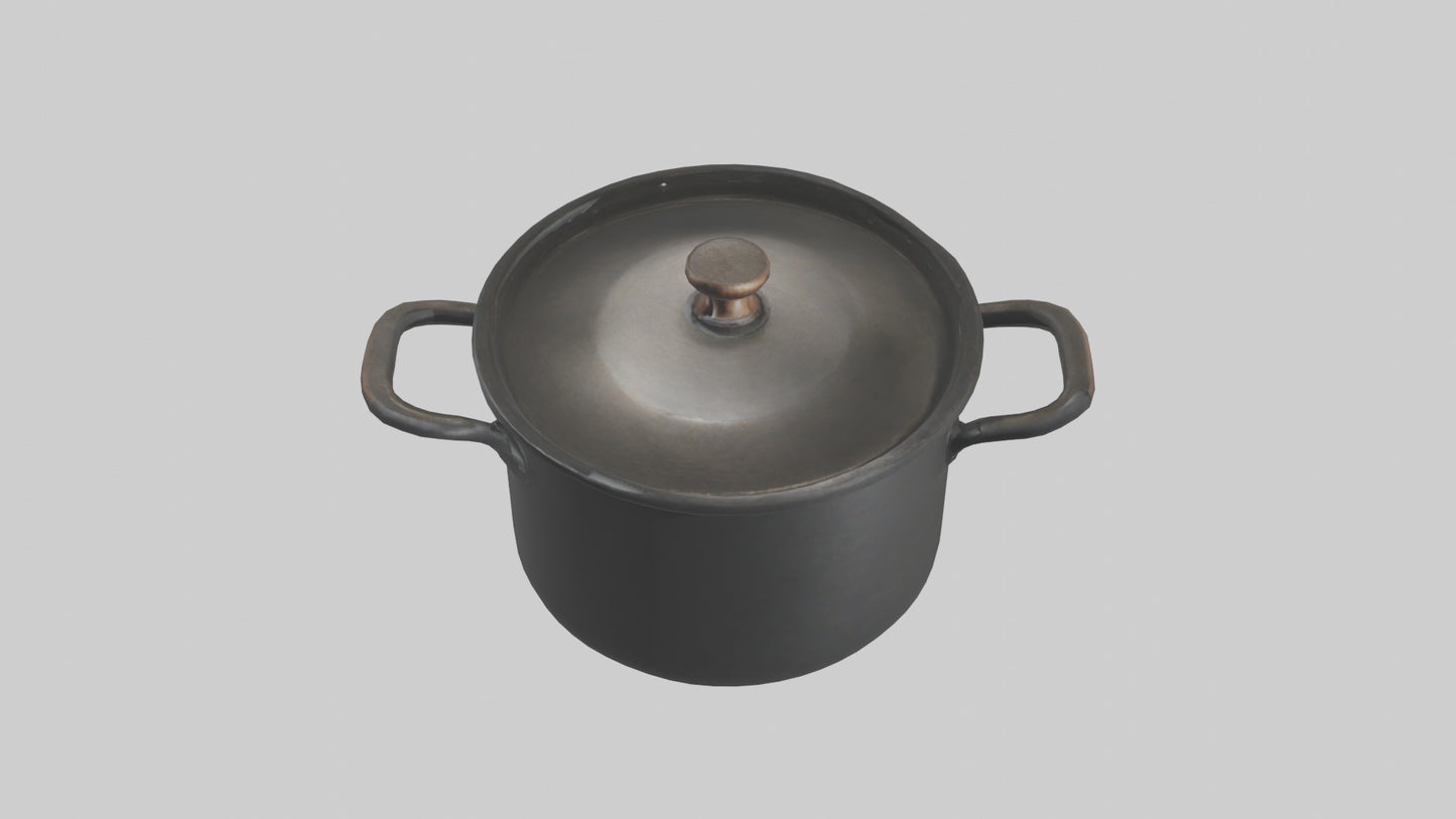 3D model Cooking Pot model VR / AR / low-poly