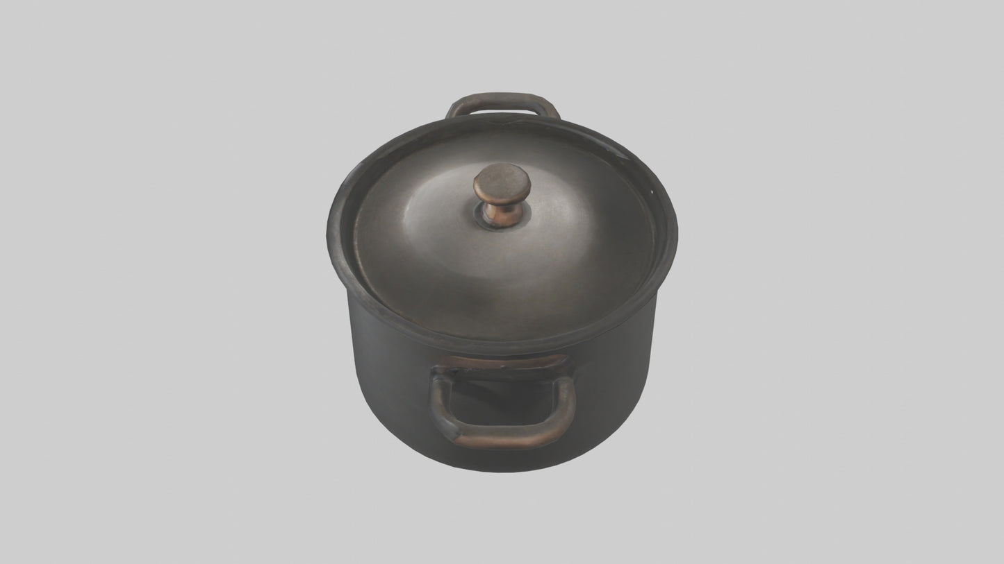3D model Cooking Pot model VR / AR / low-poly