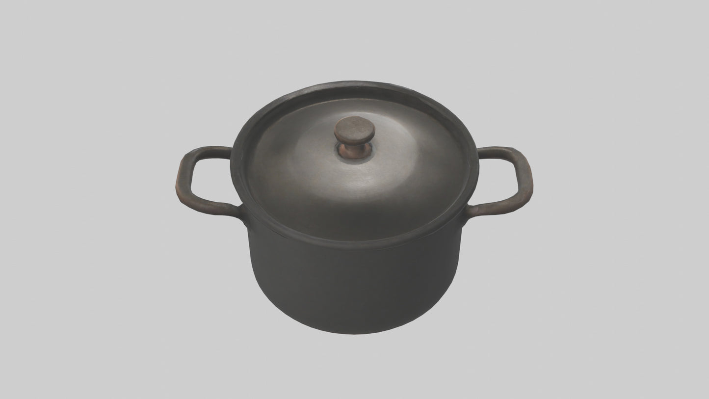 3D model Cooking Pot model VR / AR / low-poly