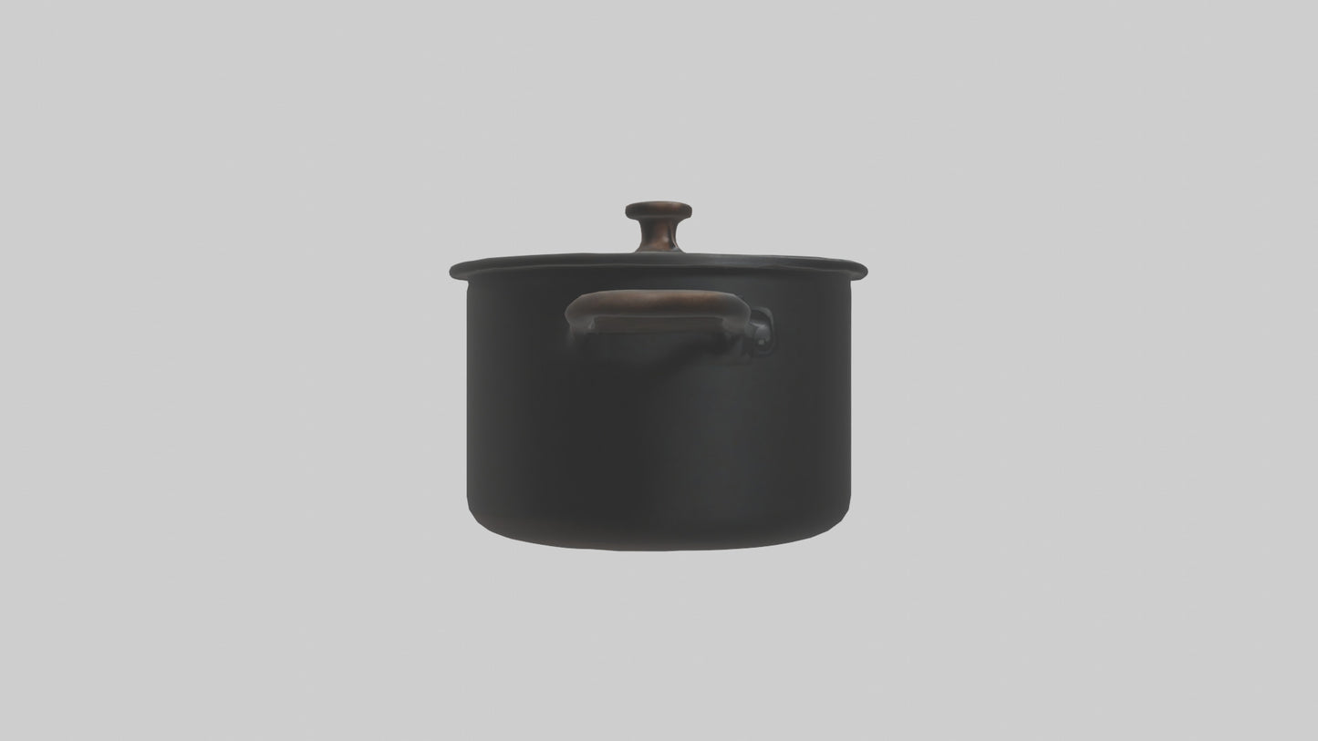 3D model Cooking Pot model VR / AR / low-poly