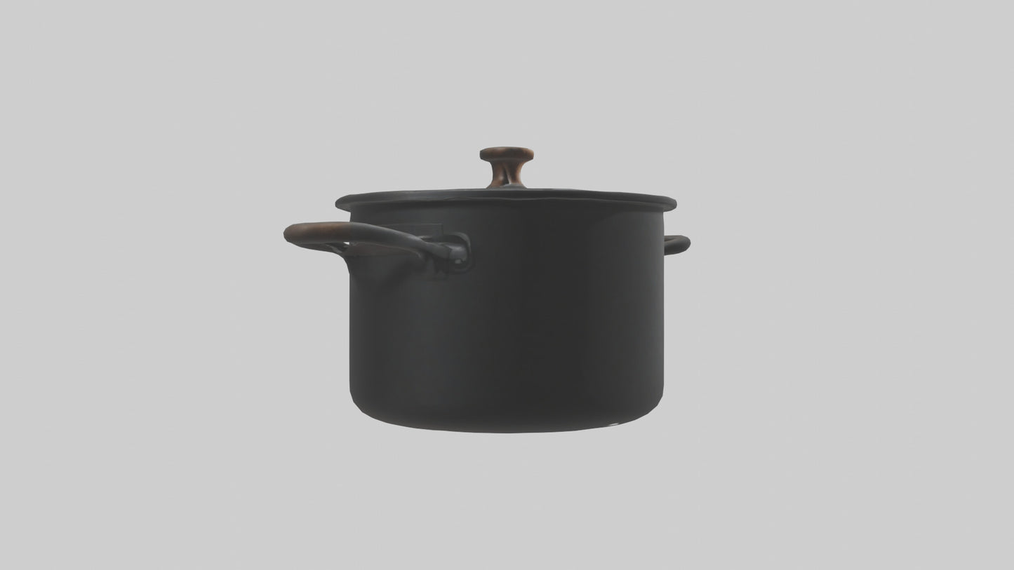 3D model Cooking Pot model VR / AR / low-poly