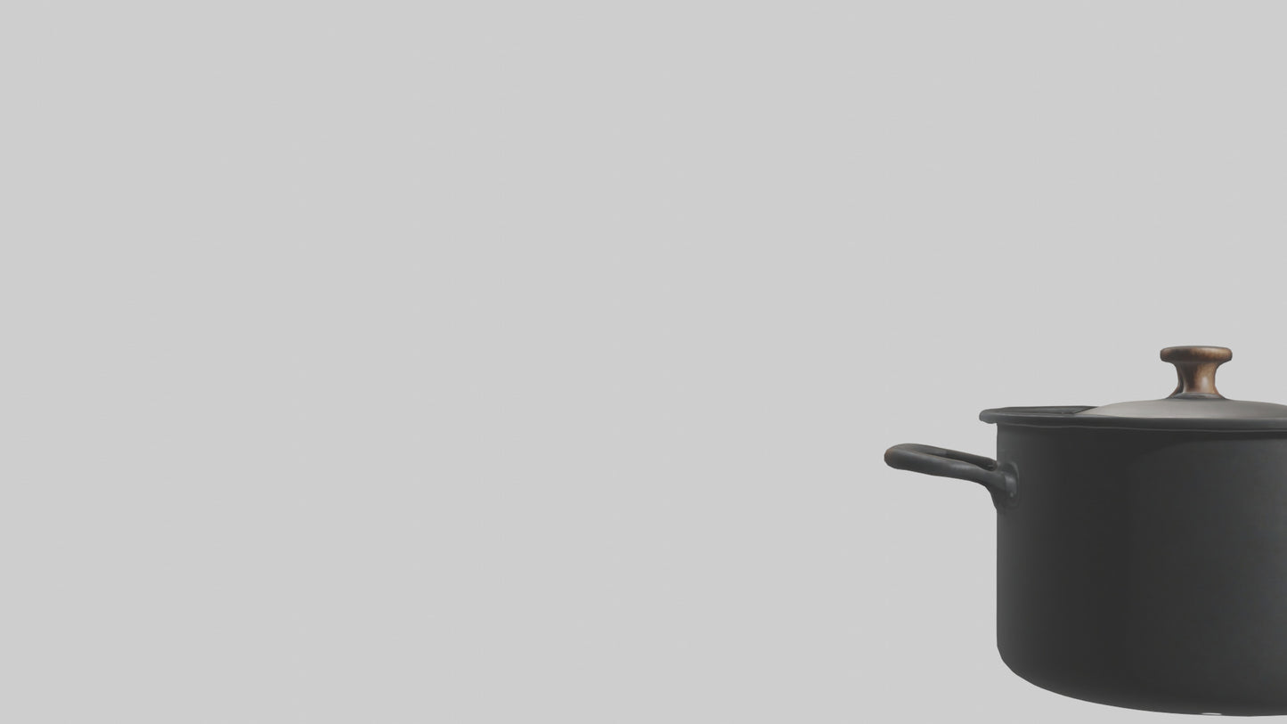 3D model Cooking Pot model VR / AR / low-poly