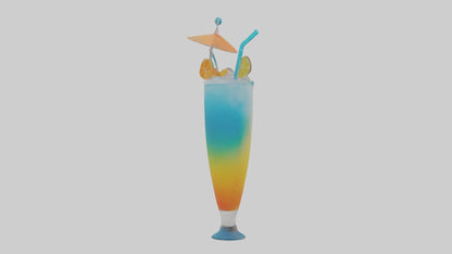 Cool Beach Drink model VR / AR / low-poly