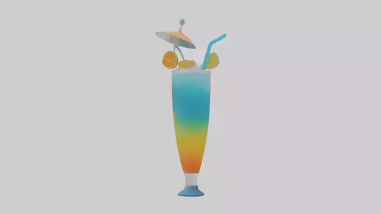 Cool Beach Drink model VR / AR / low-poly