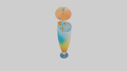Cool Beach Drink model VR / AR / low-poly