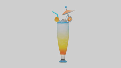 Cool Beach Drink model VR / AR / low-poly