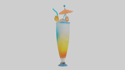 Cool Beach Drink model VR / AR / low-poly