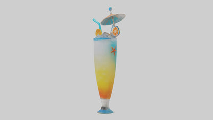 Cool Beach Drink model VR / AR / low-poly
