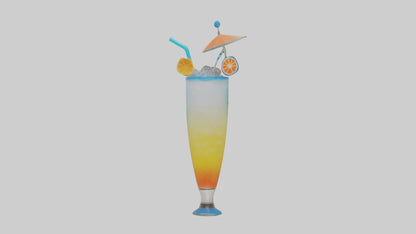 Cool Beach Drink model VR / AR / low-poly