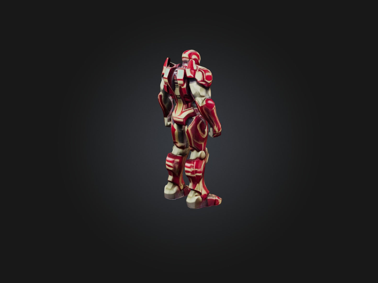 3D model COOL IRONMAN MODEL VR / AR / low-poly