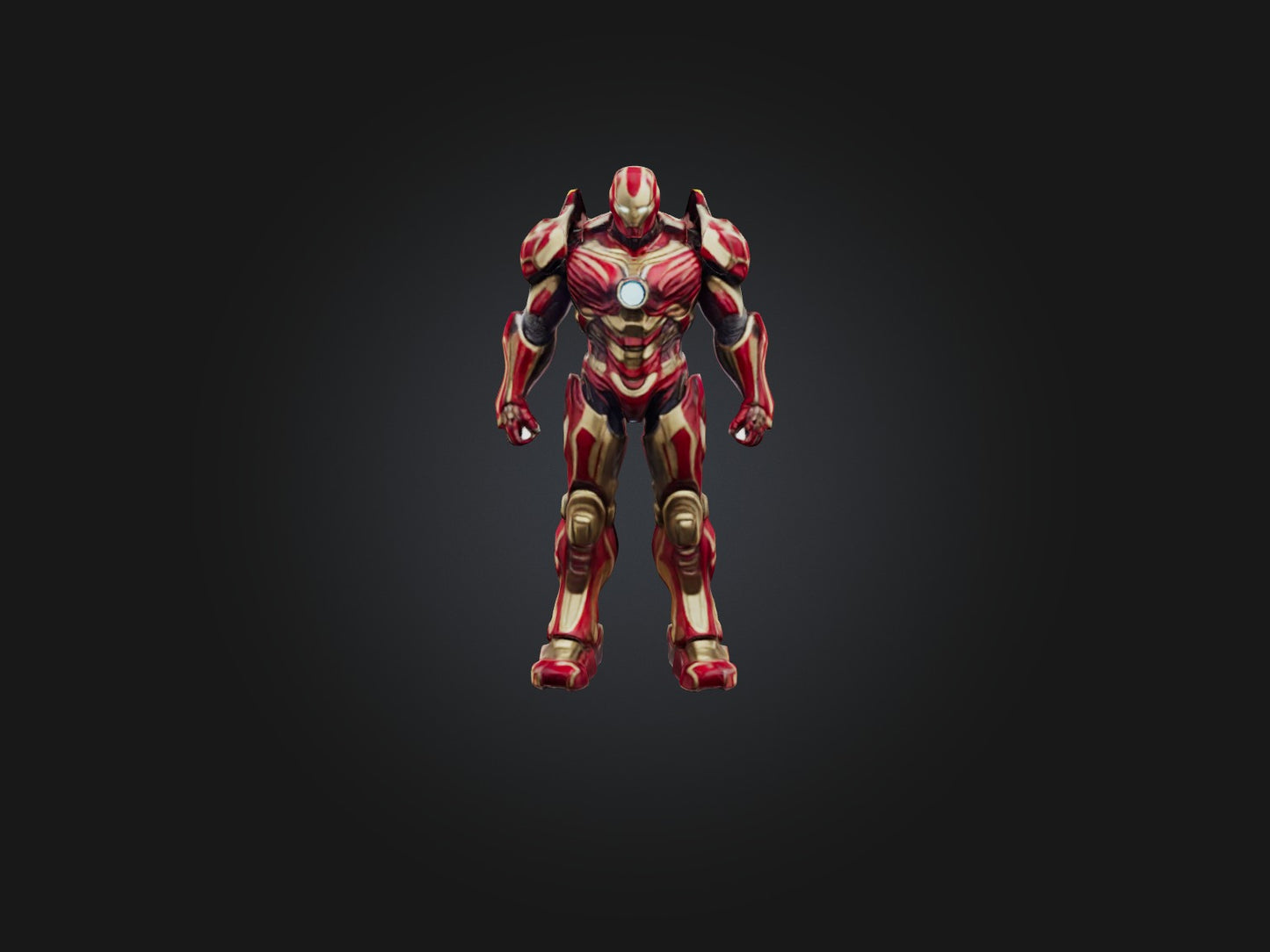 3D model COOL IRONMAN MODEL VR / AR / low-poly