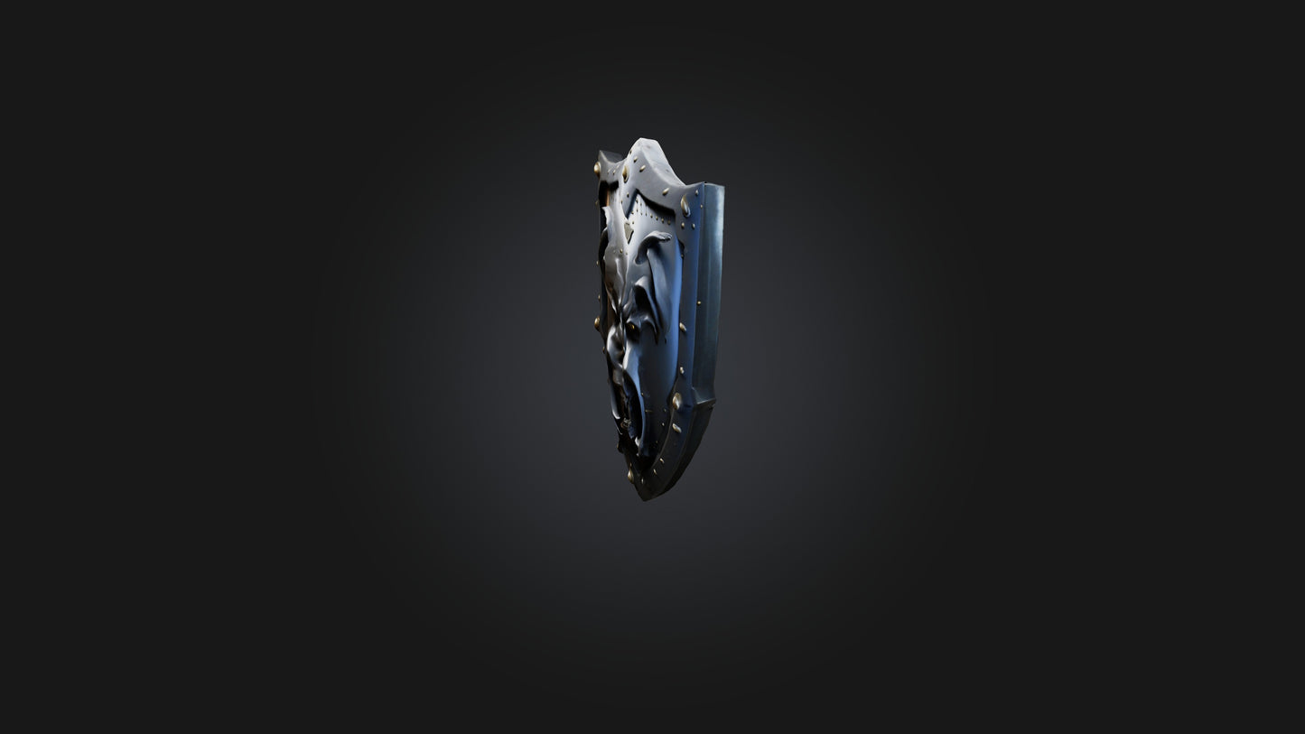 Cool style shield model 3D model