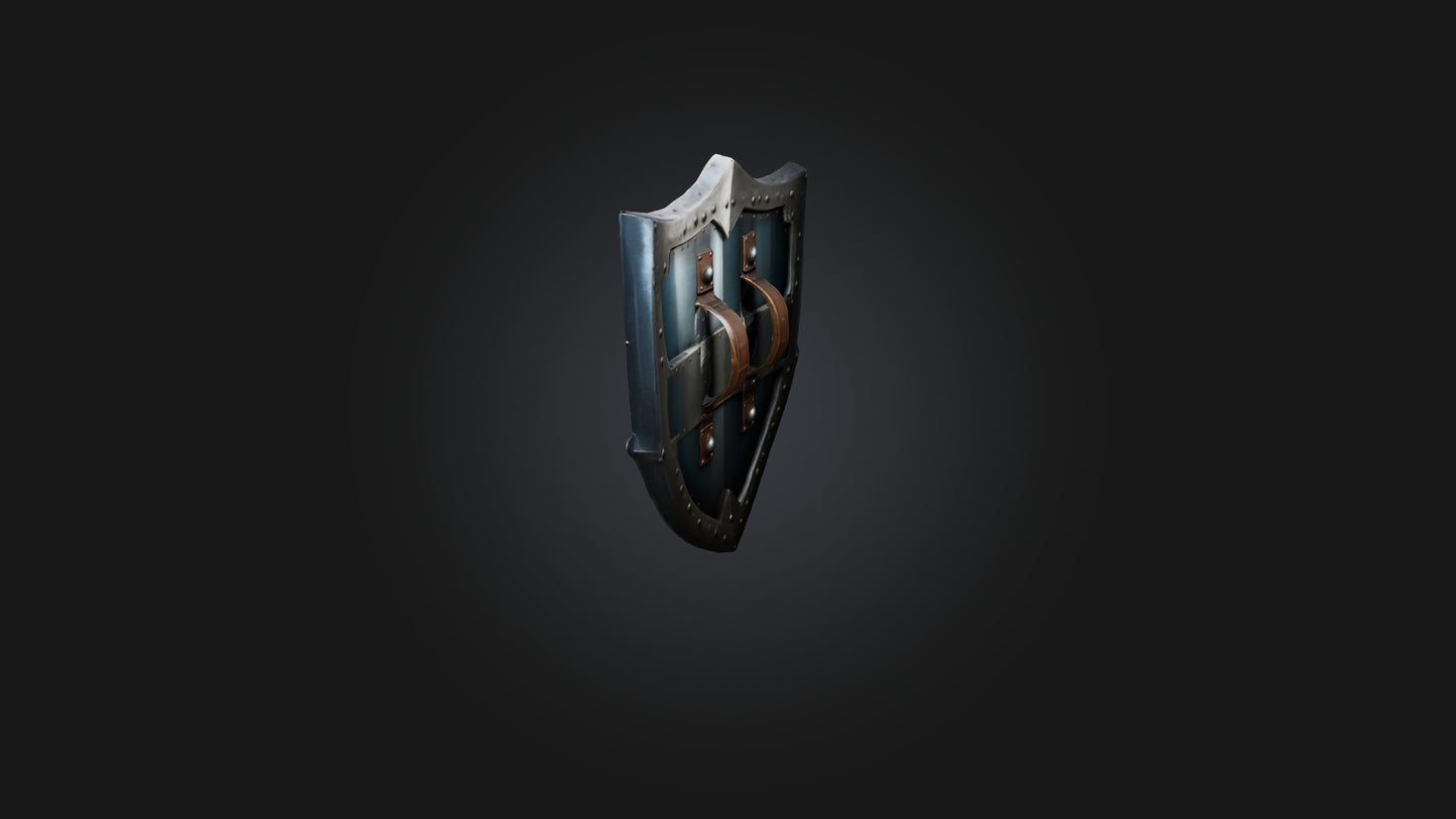 Cool style shield model 3D model