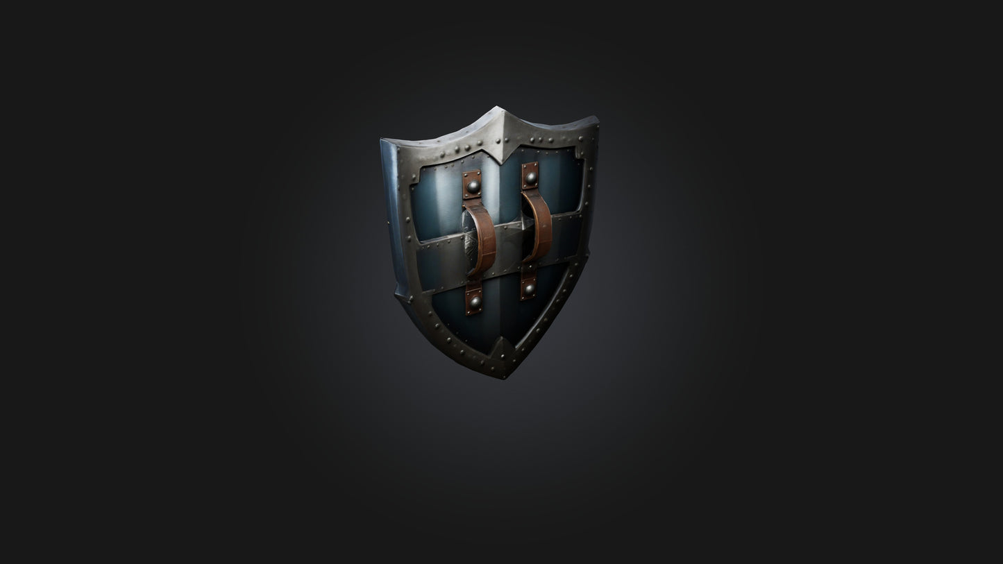 Cool style shield model 3D model