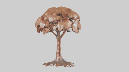 3D model Copper Beech tree model VR / AR / low-poly