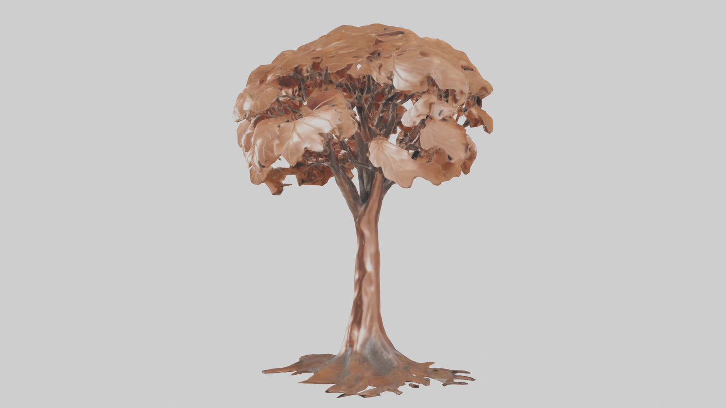 3D model Copper Beech tree model VR / AR / low-poly