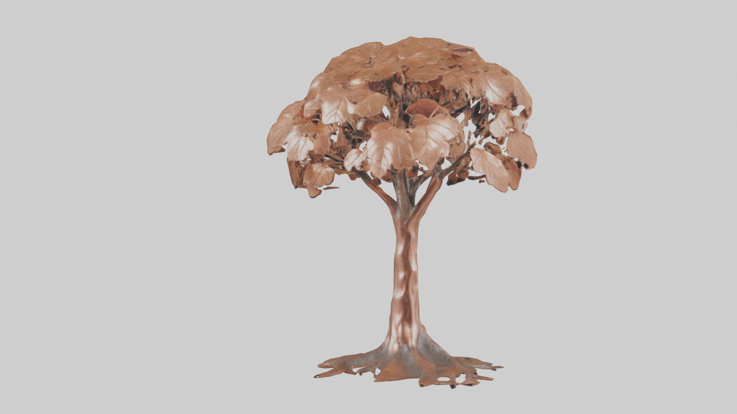 3D model Copper Beech tree model VR / AR / low-poly