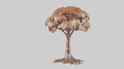 3D model Copper Beech tree model VR / AR / low-poly
