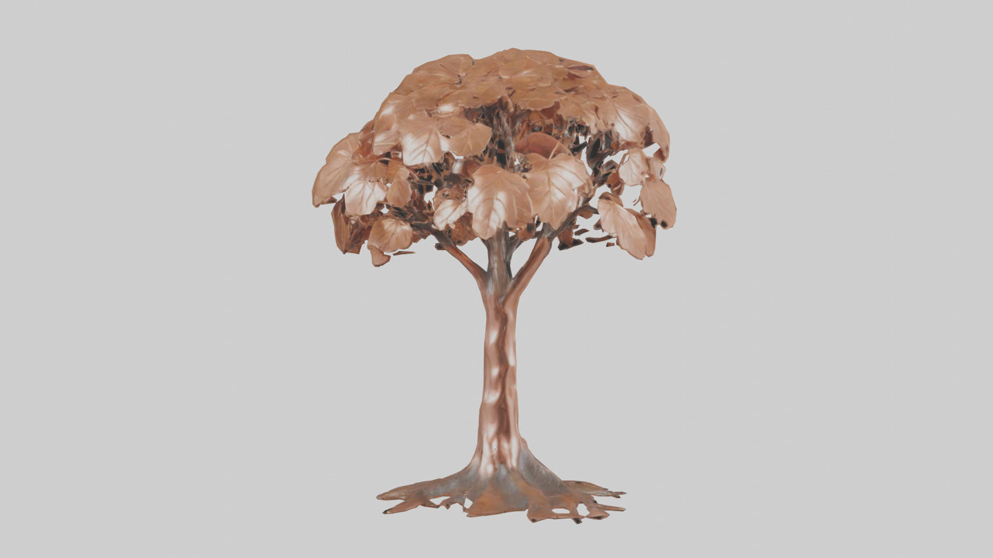 3D model Copper Beech tree model VR / AR / low-poly