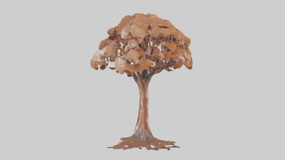 3D model Copper Beech tree model VR / AR / low-poly