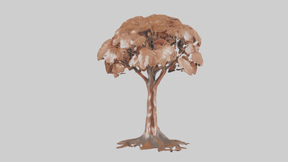 3D model Copper Beech tree model VR / AR / low-poly