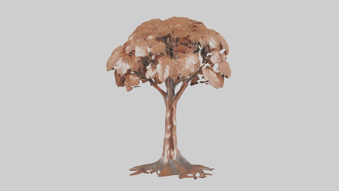 3D model Copper Beech tree model VR / AR / low-poly