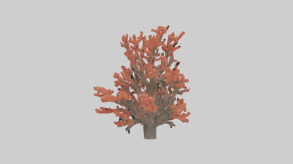 3D model Coral tree model VR / AR / low-poly