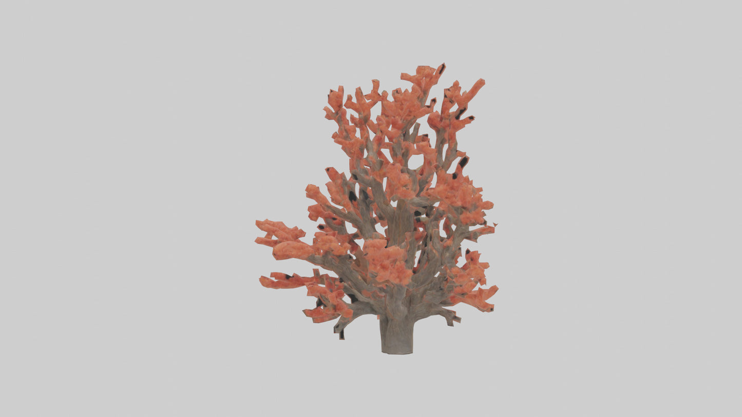 3D model Coral tree model VR / AR / low-poly