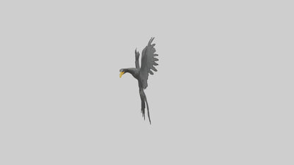 Cormorant Wings Model VR / AR / low-poly