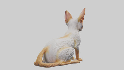 Cornish Rex statue model VR / AR / low-poly