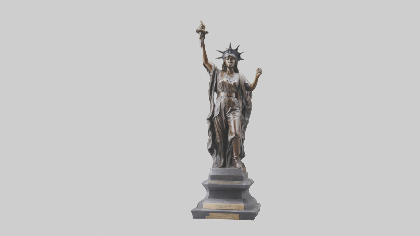 Courageous Freedom statue model VR / AR / low-poly