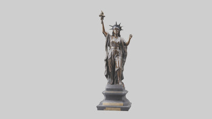 Courageous Freedom statue model VR / AR / low-poly